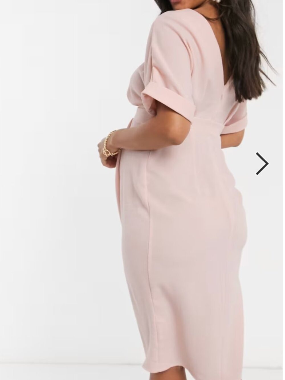 NWT ASOS Maternity Wiggle Floral Midi Dress 6 - Picture 2 of 15